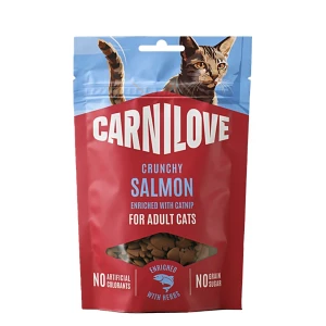 CarniLove Cat Crunchy Snack Salmon with Catnip Lazac Macskamentával 50g